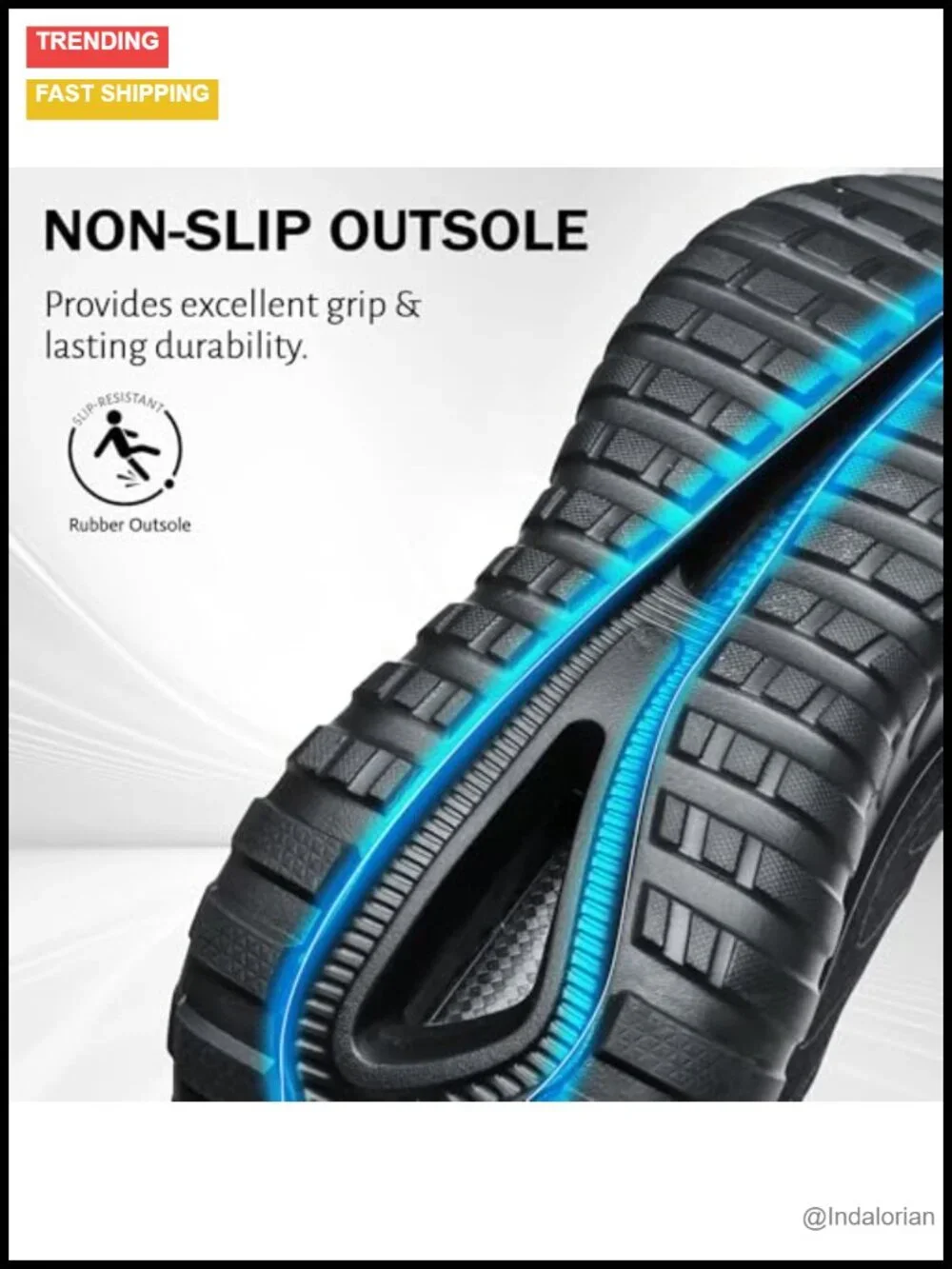 Men's Hollow Sole Running Shoes Breathable Mesh Lace-Up Athletic Sneakers Shock